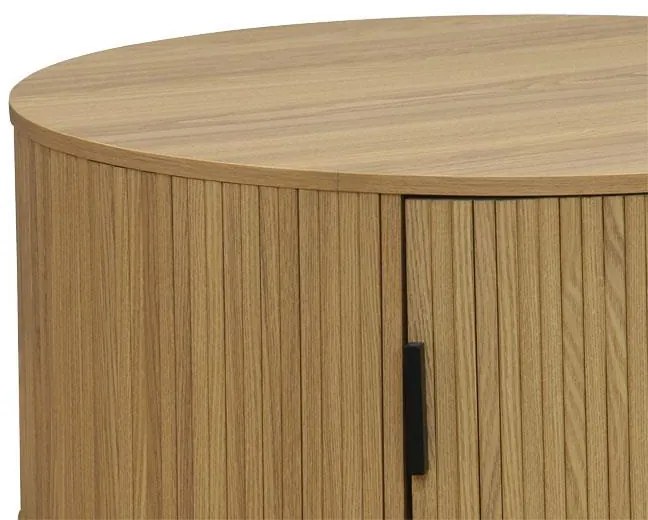 Τραπέζι σαλονιού Scandi MDF φυσικό Φ80x35.5εκ 80x80x35.5 εκ.