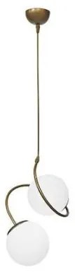 Κρεμαστό Φωτιστικό Οροφής 2xE27 IP20 01-0374 Heronia-01-0374-Κίτρινο 01-0374