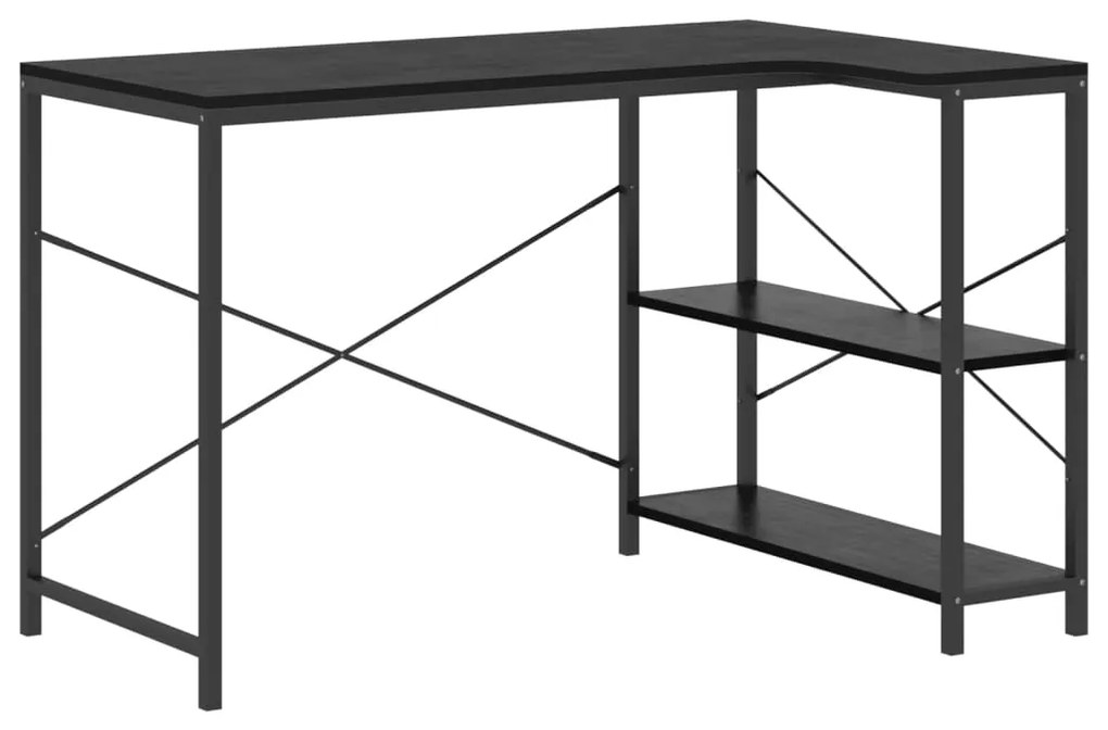 vidaXL Γραφείο Υπολογιστή Μαύρο 110 x 72 x 70 εκ. Επεξεργασμένο Ξύλο