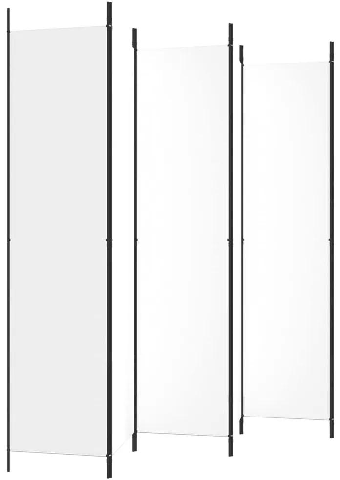 vidaXL Διαχωριστικό Δωματίου με 6 Πάνελ Λευκό 300x220 εκ. από Ύφασμα