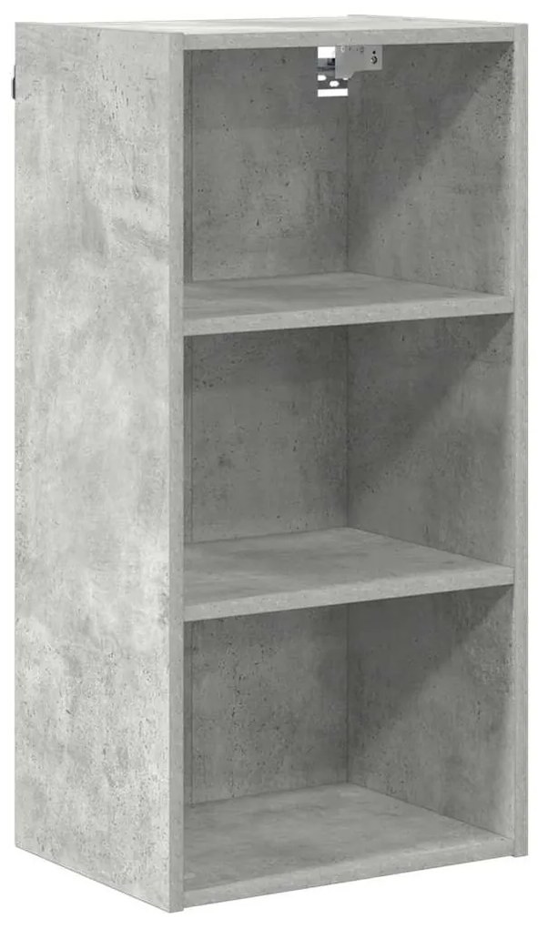 vidaXL Κρεμαστό ντουλάπι Σκυρόδεμα Γκρι 40 x 29,5 x 80 εκ.