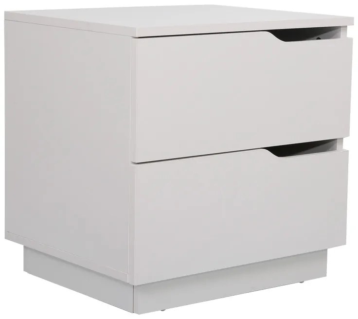 Κομοδίνο Verena pakoworld σε λευκή απόχρωση 48x40x48εκ