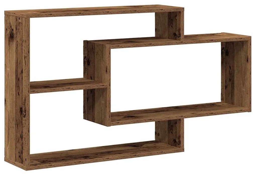 Ράφι τοίχου Παλιό ξύλο 104x20x58,5 cm Κατασκευασμένο ξύλο - Καφέ