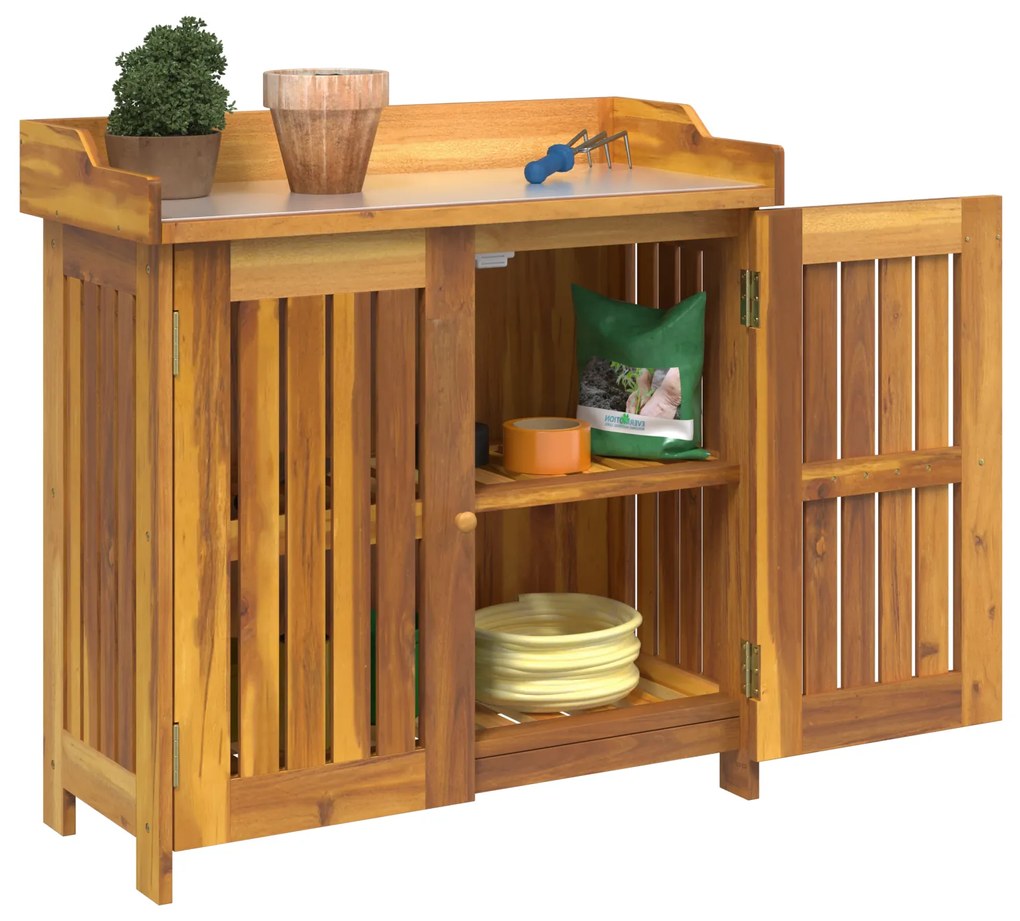 vidaXL Ντουλάπι Κήπου Καστανό 78 x 36.5 x 78cm Καμπούντα ξύλο ακακίας