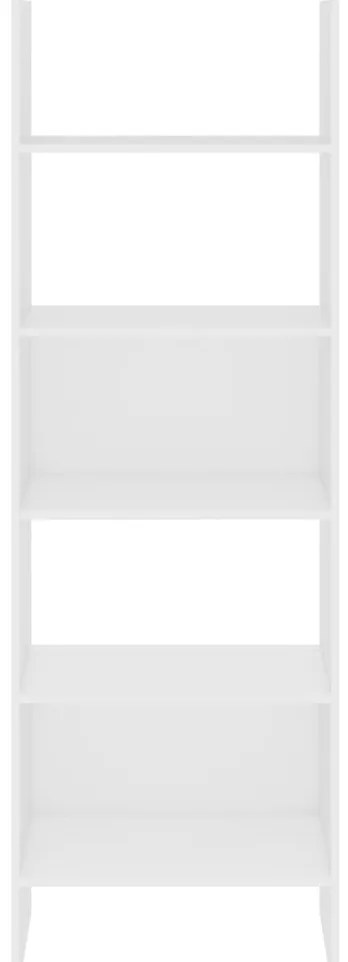 vidaXL Βιβλιοθήκη Λευκή 60 x 35 x 180 εκ. από Επεξ. Ξύλο