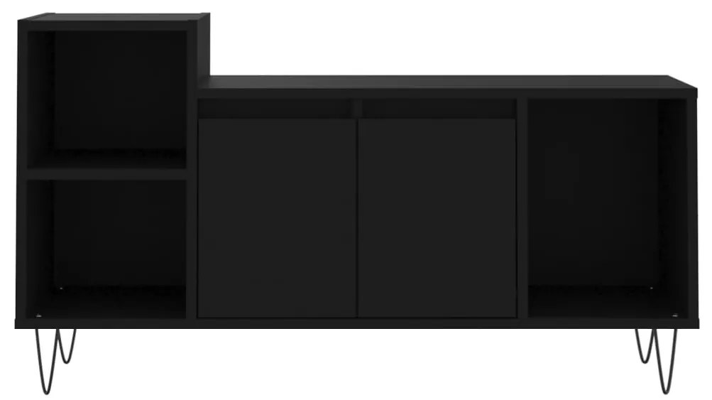 vidaXL Έπιπλο Τηλεόρασης Μαύρο 100x35x55 εκ. Επεξ. Επεξεργασμένο Ξύλο