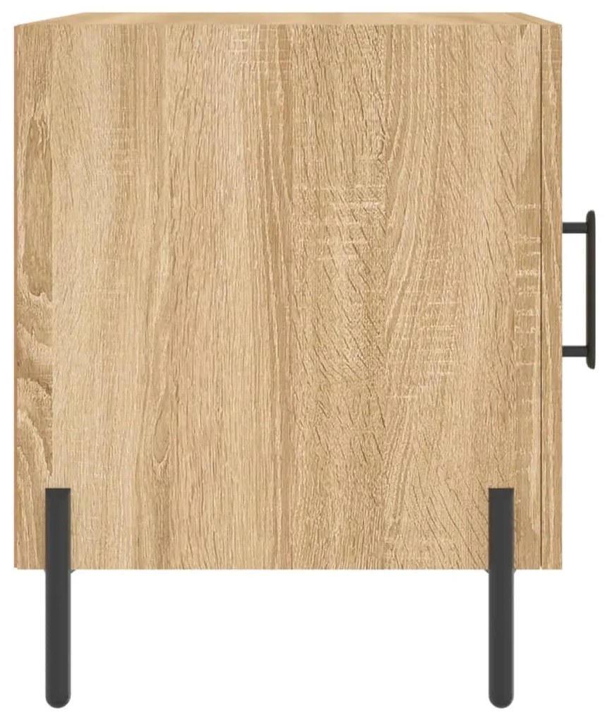 vidaXL Κομοδίνα 2 τεμ. Sonoma Δρυς 40x40x50 εκ. από Επεξεργασμένο Ξύλο