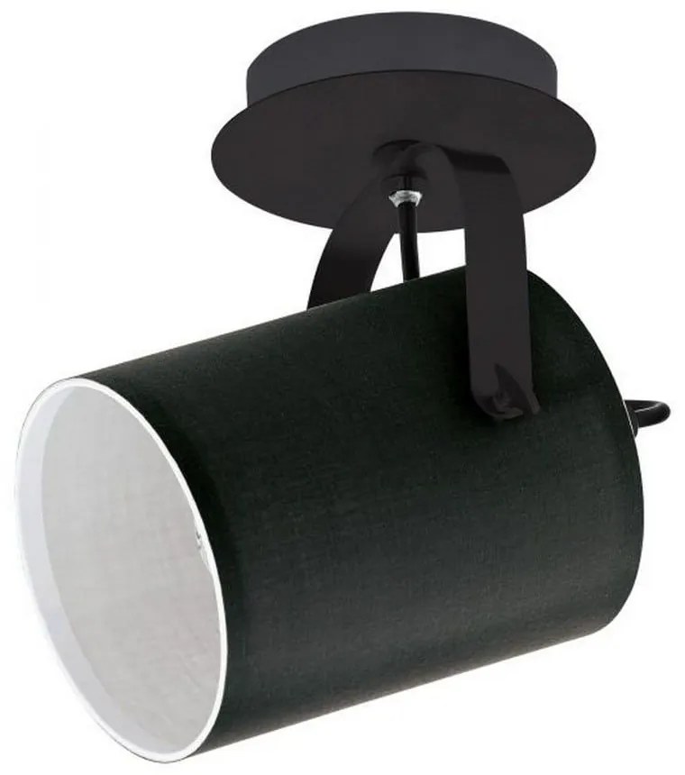 Φωτιστικό Οροφής-Σποτ Villabate 33645 1 Black Eglo Metal, Fabric