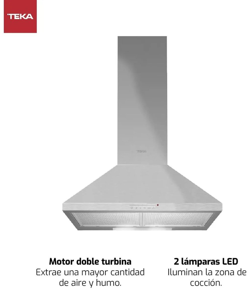 Συμβατικός Απορροφητήρας Teka DBB70 INOX Ασημί Χάλυβας