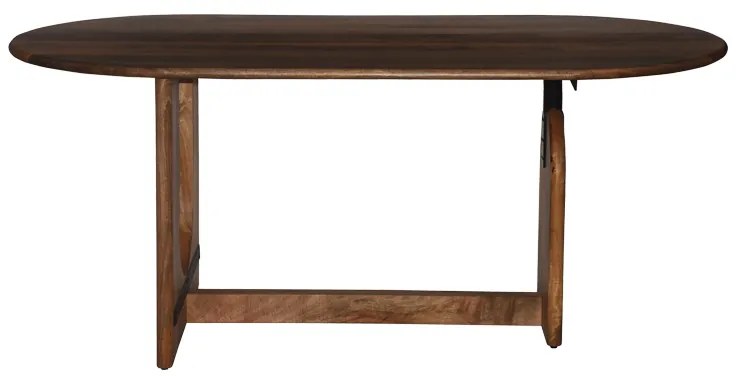 Τραπέζι Jenkou pakoworld mango ξύλο σε φυσική απόχρωση 180x90x76εκ