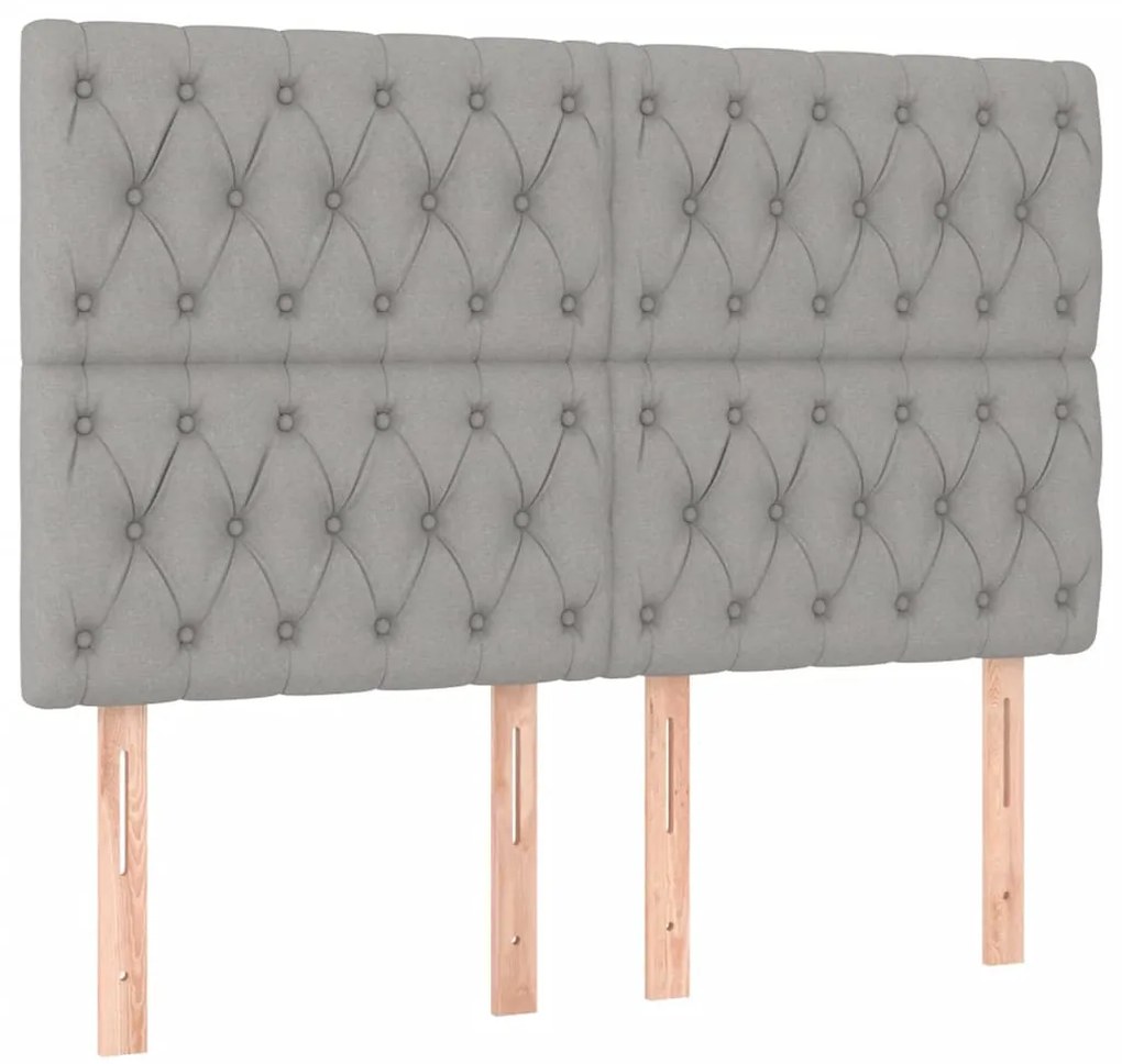 vidaXL Κρεβάτι Boxspring με Στρώμα Αν. Πράσινο 160x200εκ Υφασμάτινο