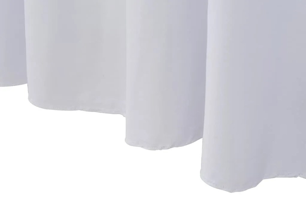 Καλύμματα / Φούστες Τραπεζιού 2 τεμ. Λευκό 243 x 76 x 74 εκ. - Λευκό