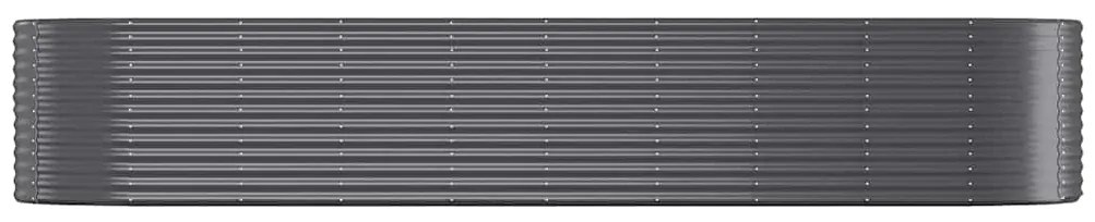 vidaXL Ζαρντινιέρα Ανθρακί 396x100x68εκ Γαλβανισμένος χάλυβας