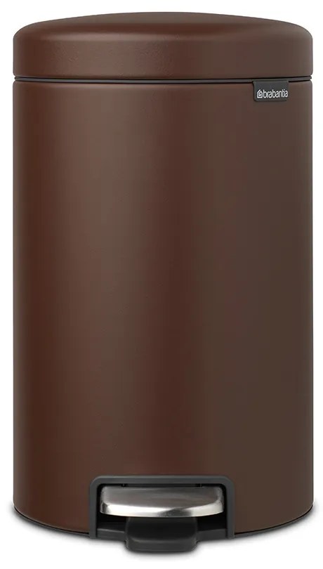 Brabantia 1005533 Κάδος με πεντάλ 12L, Mineral Cosy Brown