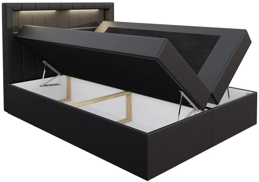Επενδυμένο κρεβάτι Aspen-Prasino-160 x 200
