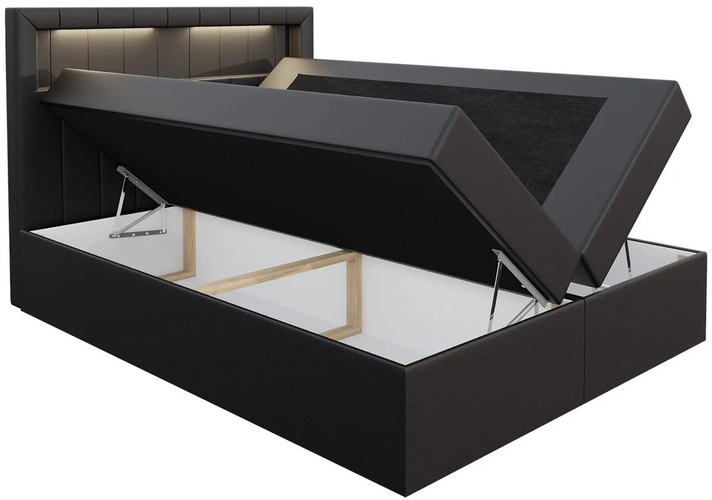 Επενδυμένο κρεβάτι Aspen-Prasino-180 x 200