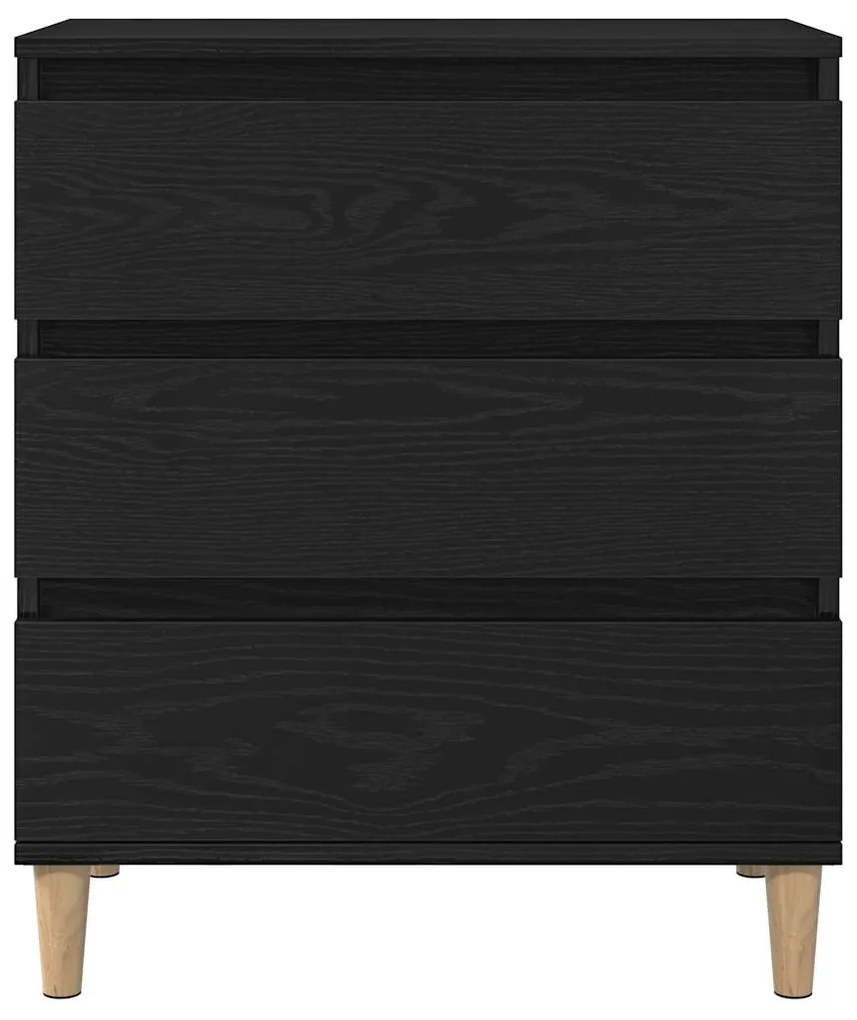 vidaXL Μπουφές Μαύρη Οξυά 60 x 35 x 70 cm Επεξεργασμένο ξύλο