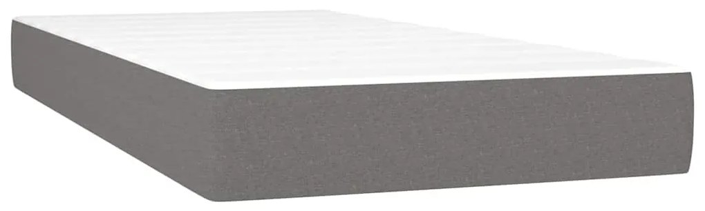 vidaXL Στρώμα με Pocket Springs Σκούρο Γκρι 120x190x20 εκ. Υφασμάτινο
