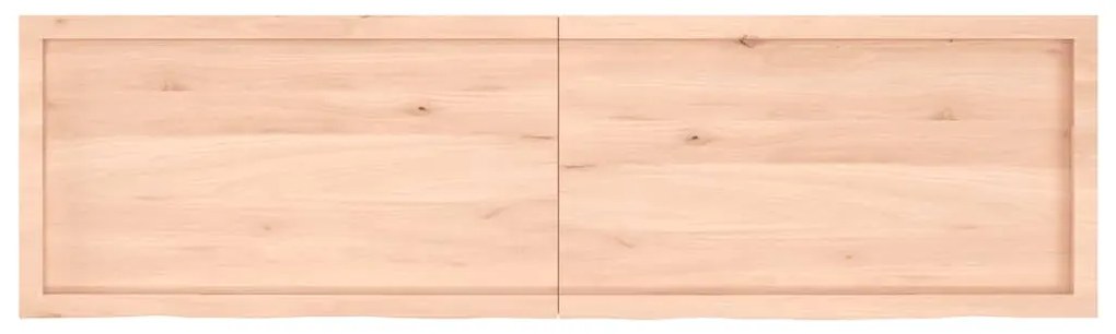 vidaXL Ράφι Τοίχου 180x50x(2-6) εκ. από Ακατέργαστο Μασίφ Ξύλο Δρυός