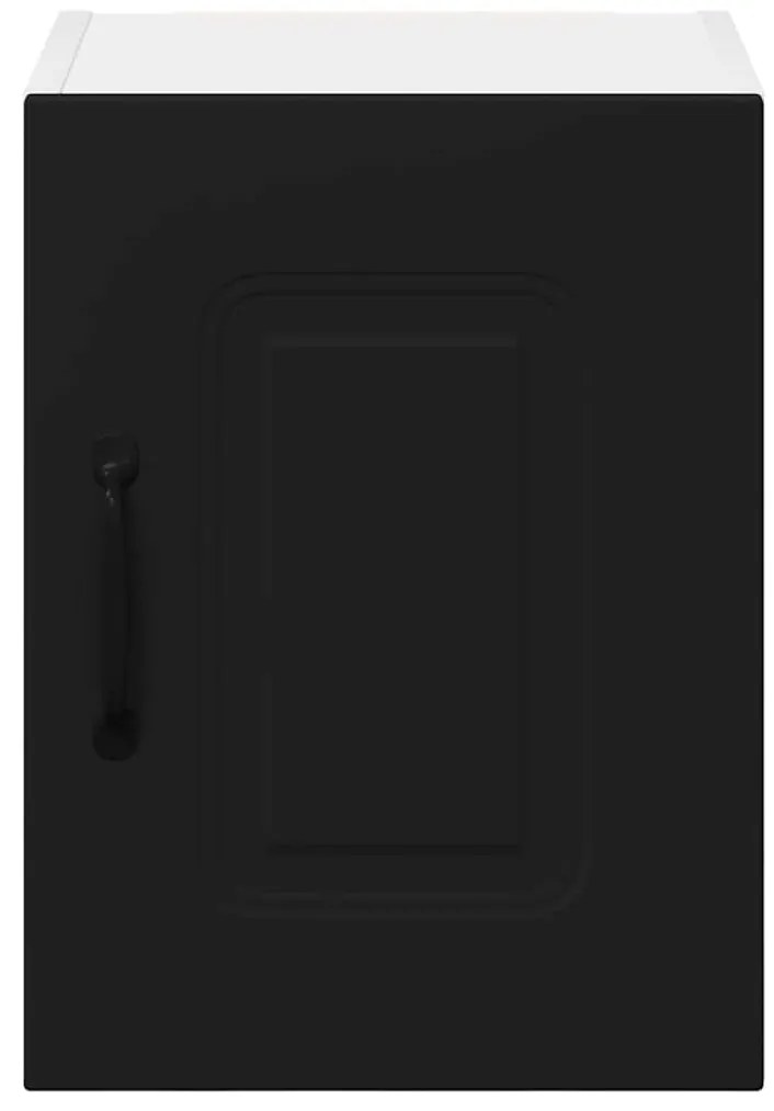 vidaXL Κρεμαστό ντουλάπι κουζίνας με ράφι 2 pcs Μαύρο 30 x 31 x 40 εκ.