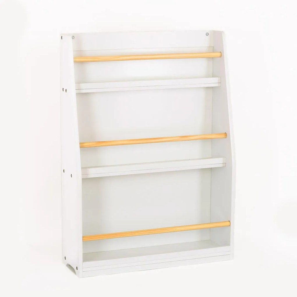 U-Grow UGRD01-WH Βιβλιοθήκη Δαπέδου Ξύλινη Λευκή 58x18x81 cm
