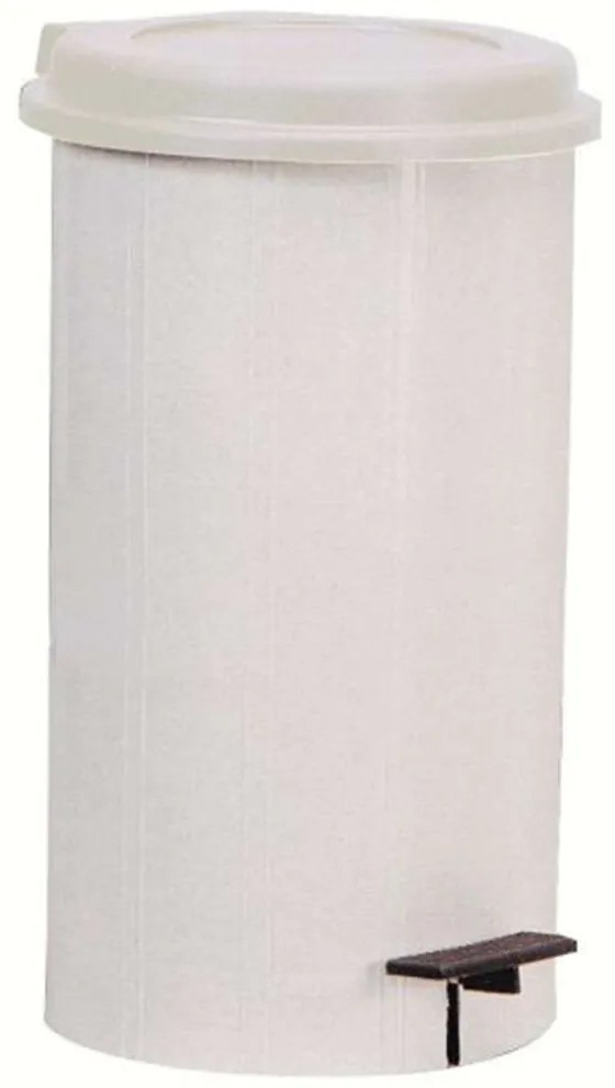 Κάδος Απορριμμάτων Stili 17-0145 20L Φ32cm 55cm White Gloria Πλαστικό