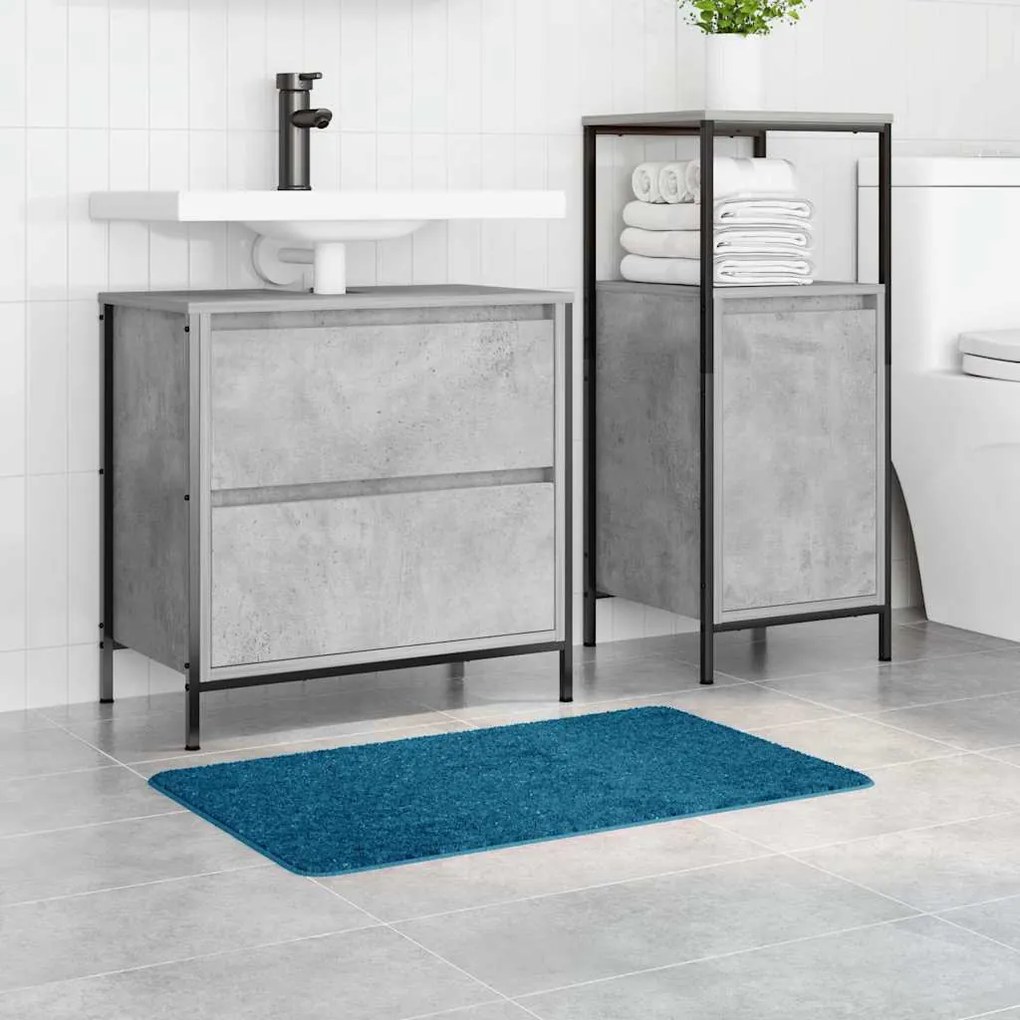 vidaXL Πατάκι μπάνιου Μπλε 50 x 80 cm Πολυπροπυλένιο