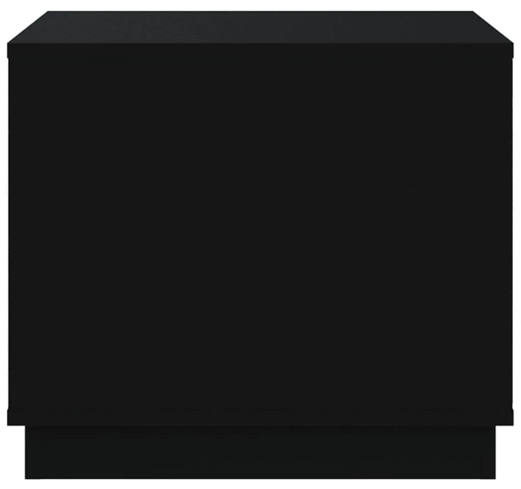Τραπεζάκι Σαλονιού Μαύρο 51x50x44 εκ. από Επεξεργασμένο Ξύλο - Μαύρο