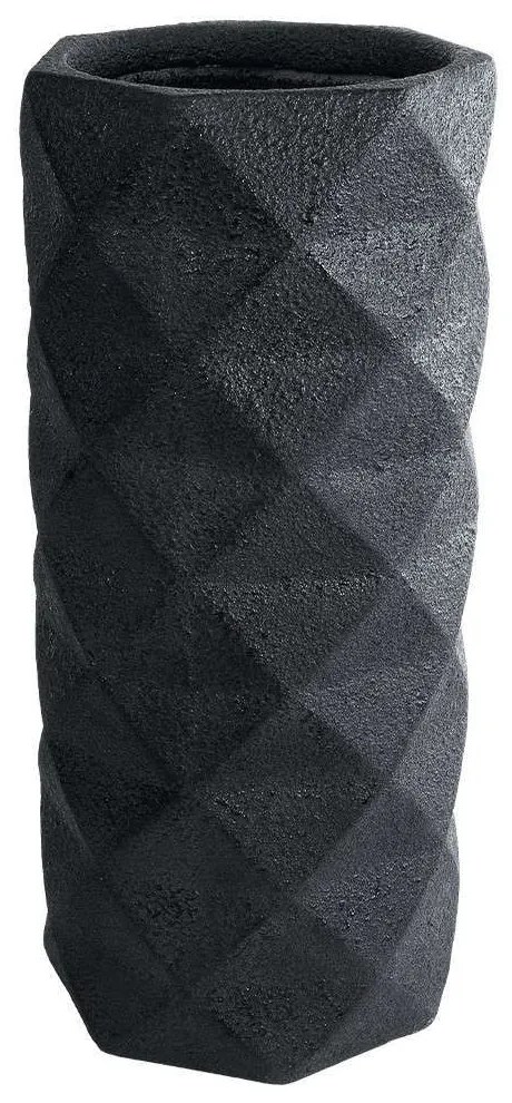 Κασπώ Δαπέδου Genova 20724 Φ40x90cm Black GloboStar Cement