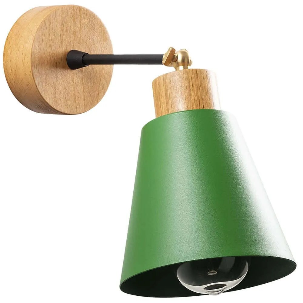 Φωτιστικό Τοίχου - Απλίκα Manavgat 525NOR3132 Φ14x25cm 1xE27 40W Natural-Green Opviq