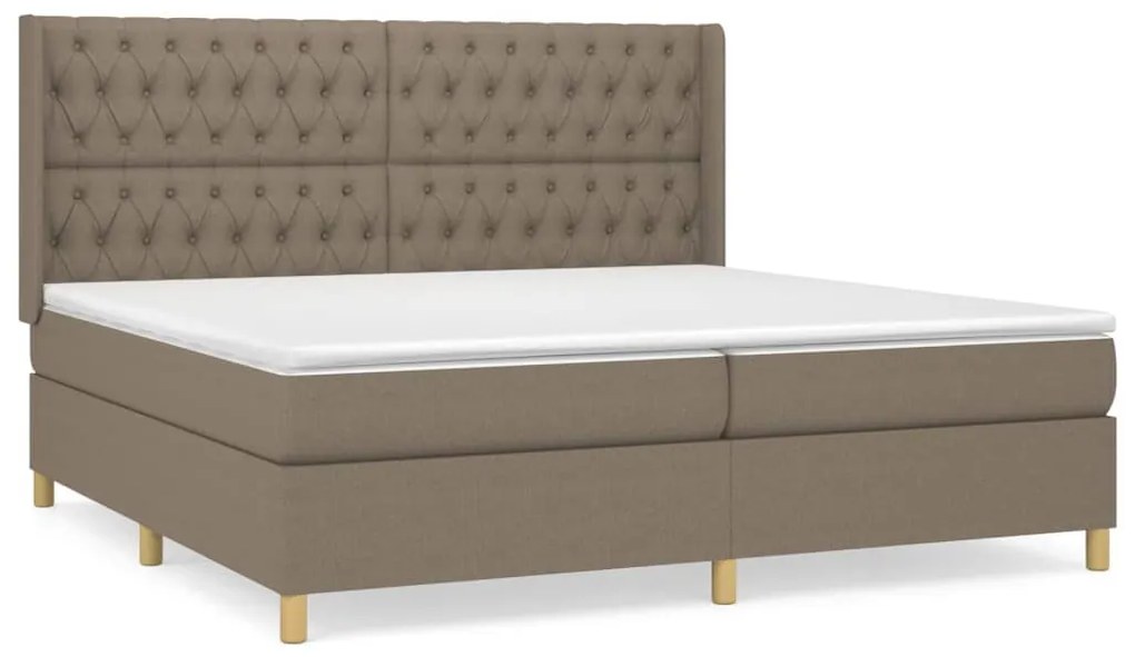 ΚΡΕΒΑΤΙ BOXSPRING ΜΕ ΣΤΡΩΜΑ TAUPE 200X200 ΕΚ. ΥΦΑΣΜΑΤΙΝΟ 3132261