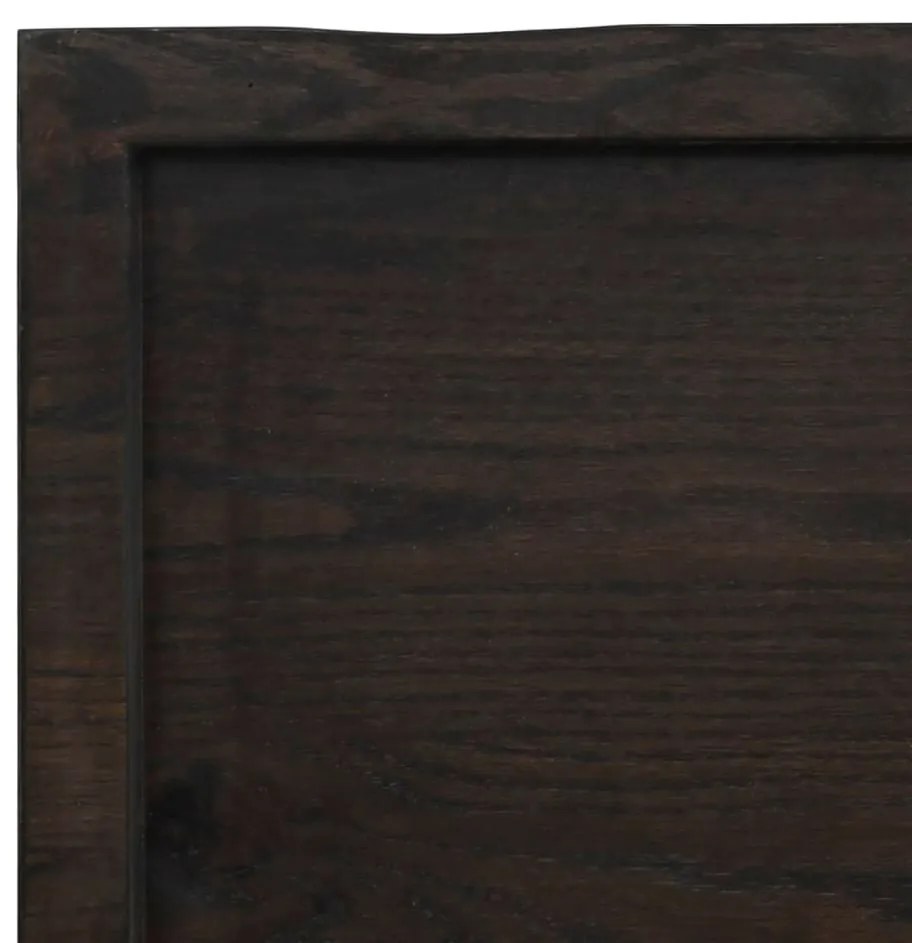 Πάγκος Μπάνιου Σκούρο Καφέ 180x30x(2-6) εκ. Επεξεργ. Μασίφ Ξύλο - Γκρι