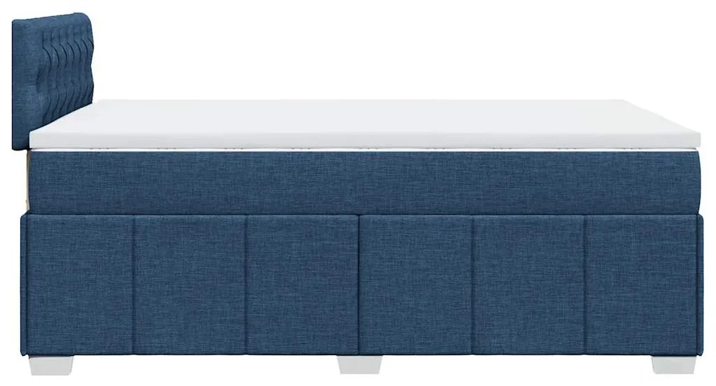 ΚΡΕΒΑΤΙ BOXSPRING ΜΕ ΣΤΡΩΜΑ ΜΠΛΕ 120X200 ΕΚ. ΥΦΑΣΜΑΤΙΝΟ 3289348