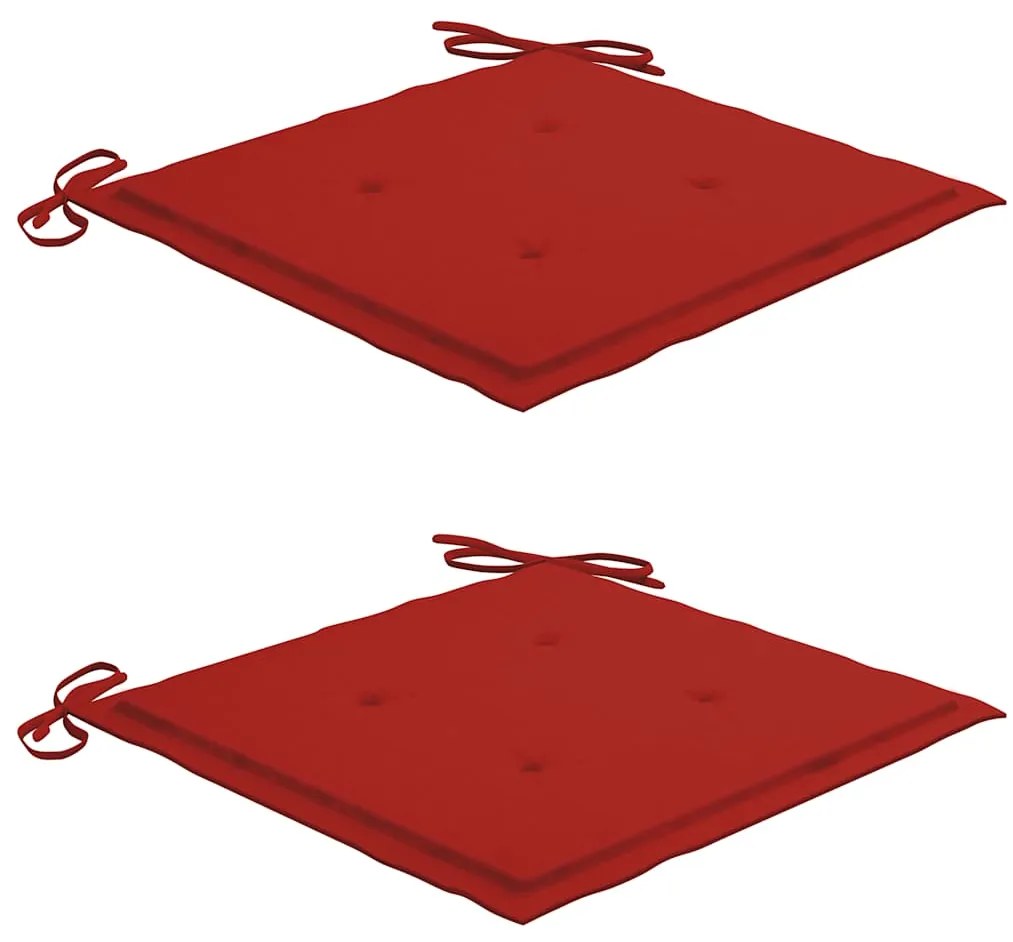 vidaXL Καρέκλες Κήπου 2 τεμ. από Μασίφ Ξύλο Ακακίας με Μαξιλάρια