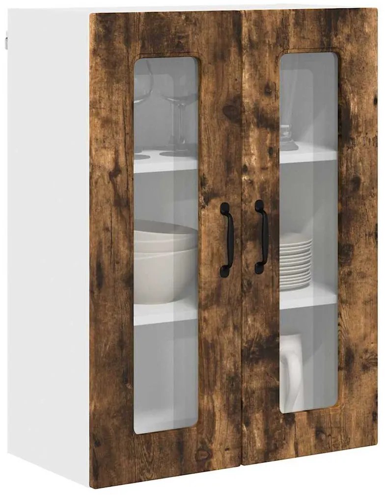 vidaXL Ντουλάπα Κουζίνας με ράφι Καπνιστό Δρύς 60 x 31 x 80 εκ.