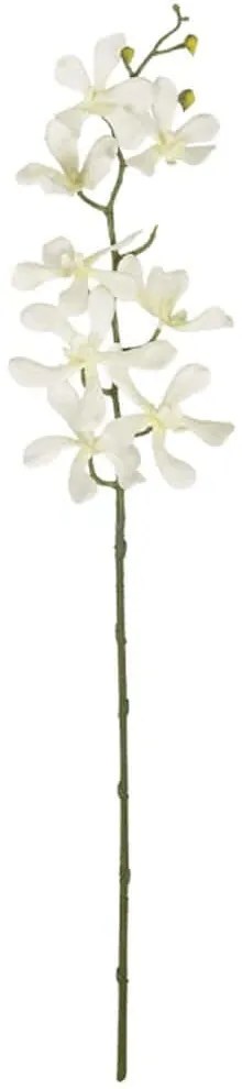 Τεχνητό Λουλούδι Vanda Orchid 21409 82cm White GloboStar Πολυαιθυλένιο