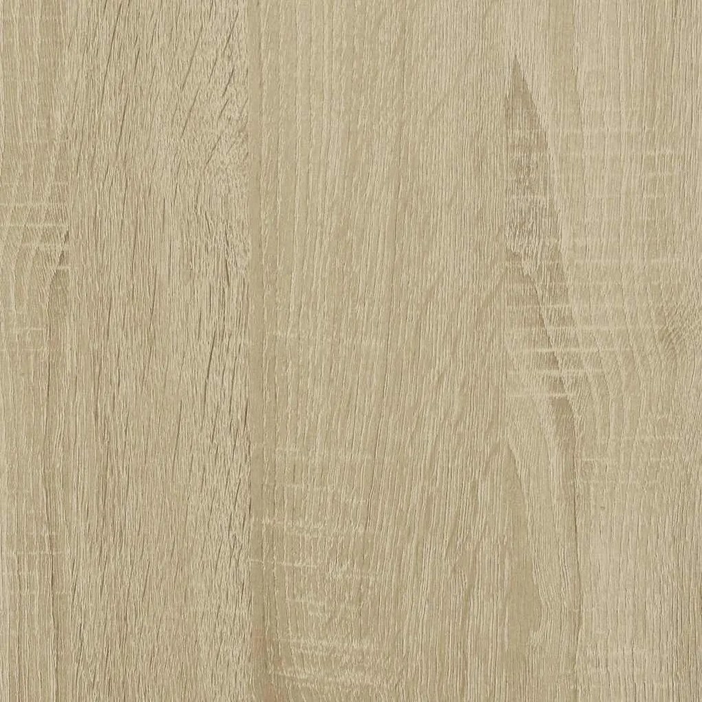 Sideboard Sonoma Oak 68x35x76cm Κατασκευασμένο ξύλο και μέταλλο - Καφέ