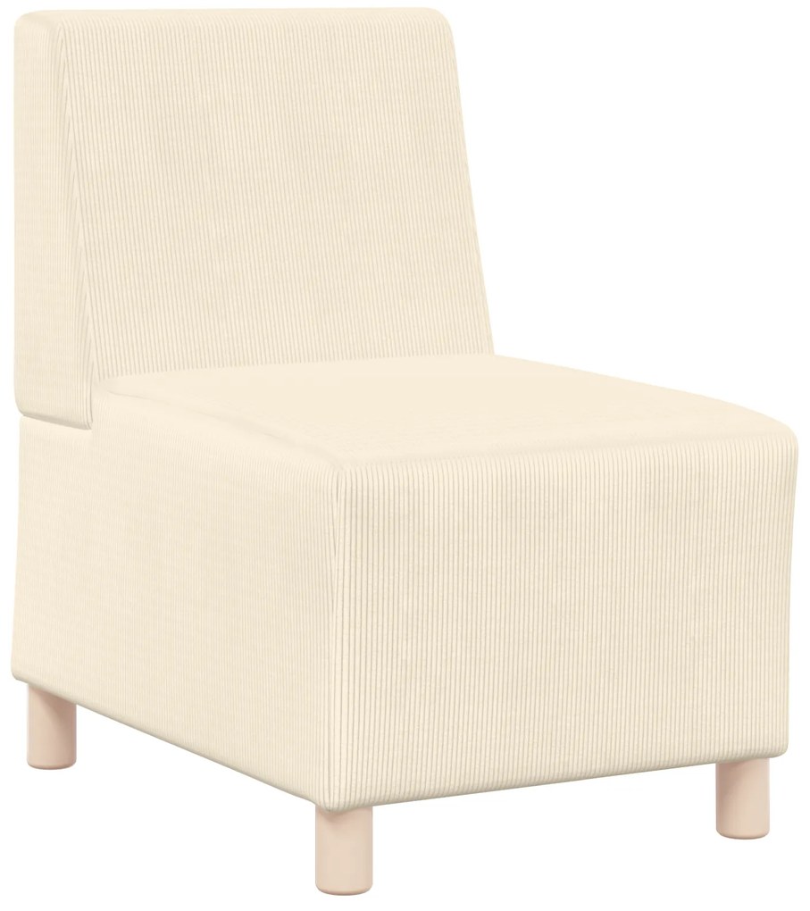vidaXL Καθίσμα Σαλονιού Κρεμ 55 x 74 x 82 εκ. Βελούδο