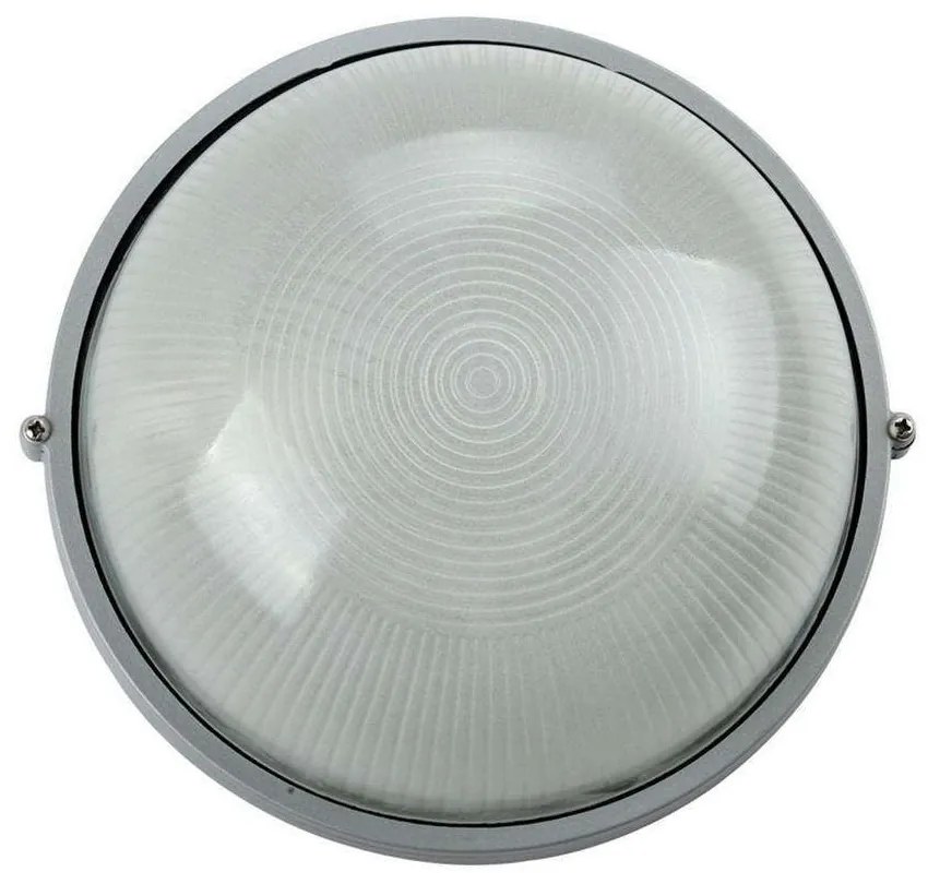 Φωτιστικό Οροφής-Πλαφονιέρα VK/01015/G 19,2x10,7cm 60W E27 IP44 Grey VKLed Plastic