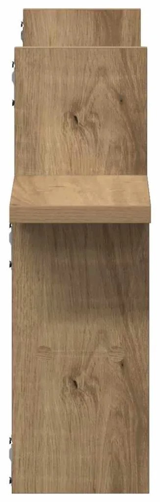 vidaXL Ραφιέρες Τοίχου 2 τεμ. Αρτισιανή Δρυς 38x12x38 εκ. Επεξ. Ξύλο
