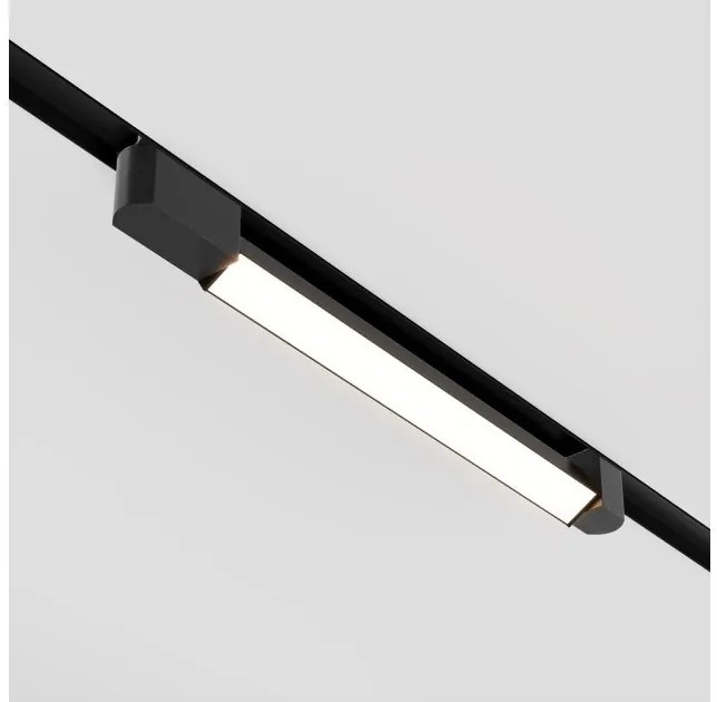Γραμμικό Φωτιστικό Μονοφασικής Ράγας Unity LED 24W Μαύρο 3000K Κινητό Basis Rot TR104-1-24W3K-B-DE Maytoni TR104-1-24W3K-B-DE