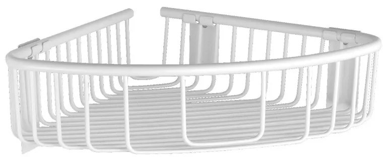 Καλάθι γωνιακό σχαρωτό RETI 9638 66 Λευκό ματ KARAG 21x21x7cm
