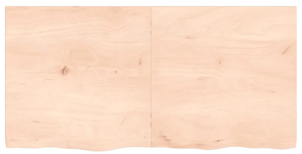 vidaXL Πάγκος Μπάνιου 120x60x(2-4) εκ. από Ακατέργαστο Μασίφ Ξύλο