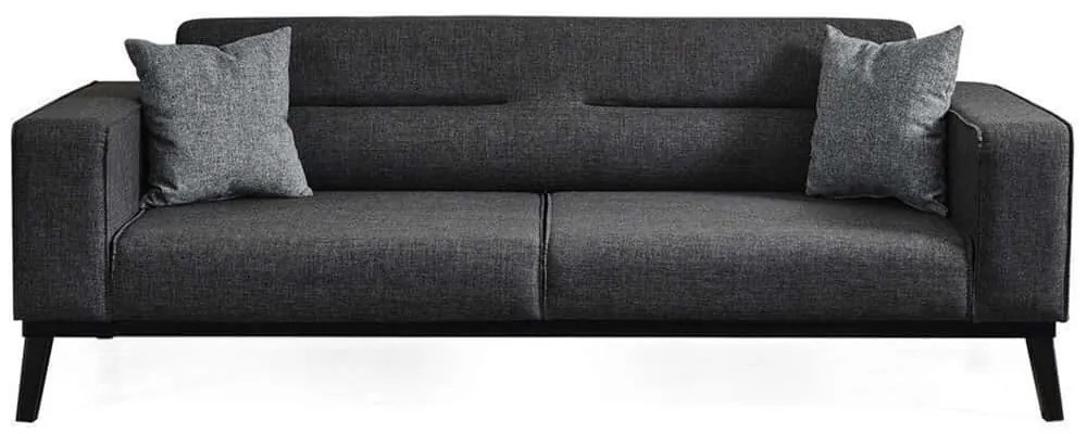Καναπές - Κρεβάτι Τριθέσιος Bali 560ARE2902 222x92x74cm Anthracite