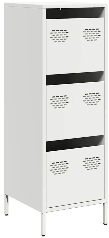 vidaXL Ντουλάπι Λευκό 39x35x103,5 εκ. από Ατσάλι