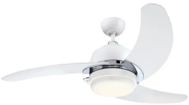 Ανεμιστήρας Οροφής LED 44W Simone Φ122 Westinghouse-7304040-Λευκό-Ασημί 7304040
