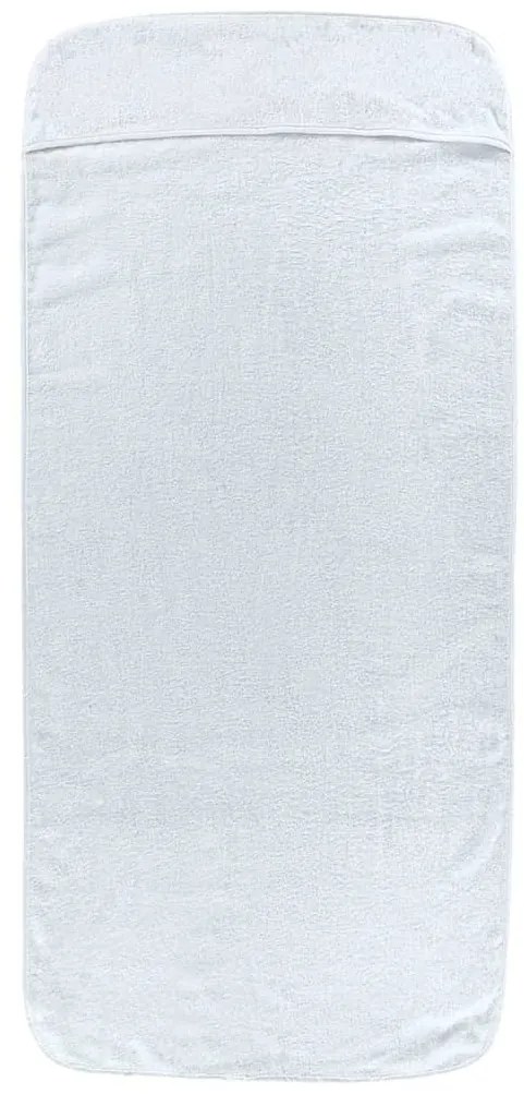 vidaXL Πετσέτες Θαλάσσης 2 τεμ. Λευκές 75 x 200 εκ. Ύφασμα 400 GSM