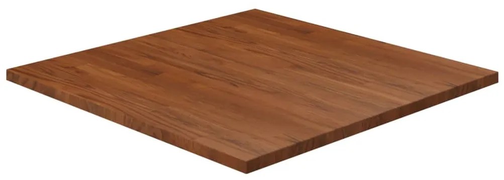 vidaXL Επιφάνεια Τραπεζιού Τετράγωνη Σκ. Καφέ 80x80x2,5 εκ. Ξύλο Δρυς