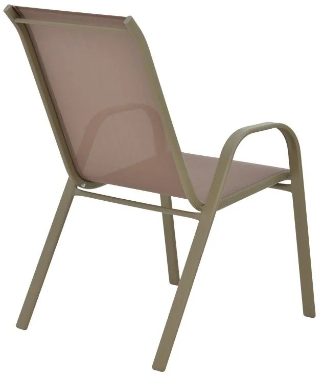 Σετ κήπου Τραπεζαρία Valor - Calan σετ 5 τεμ. μέταλλο σαμπανιζέ - γυαλί 110x60x70 εκ. 110x60x70 εκ.