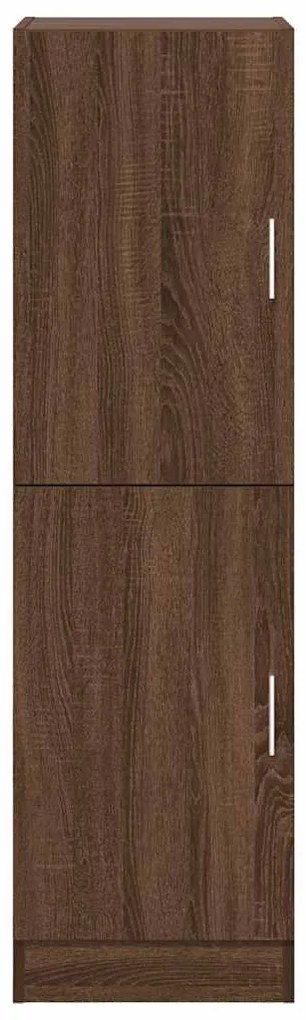 Ντουλάπι Κουζίνας Καφέ δρυς 38x41,5x131,5 εκ. Επεξεργ. Ξύλο - Καφέ